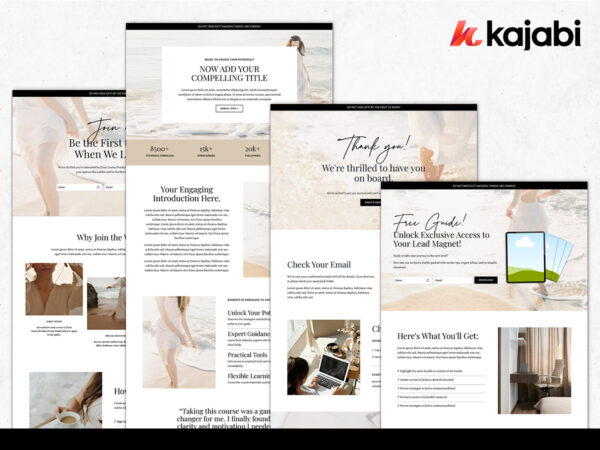 Kajabi Sales Page Template