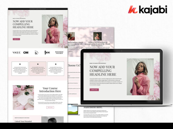 Bloom Kajabi Sales page Template