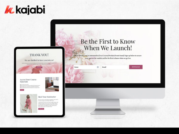 Bloom Kajabi Sales page Template