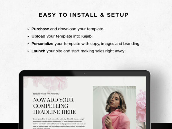 Bloom Kajabi Sales page Template