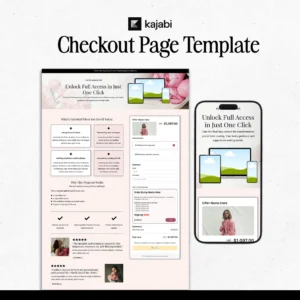 Bloom Kajabi Checkout Template